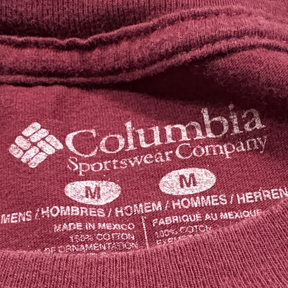 Columbia Burgundy Bison Graphic T for Men - Picture 3 of 4